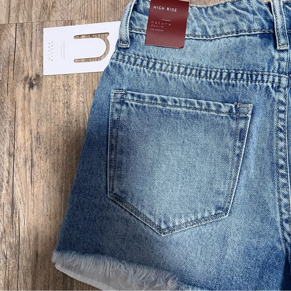 NWT Distressed Denim Shorts‎ by Nature Denim